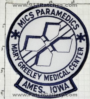 Mary Greeley Medical Center MICS Paramedic (Iowa)
Thanks to swmpside for this picture.
Keywords: ames ems