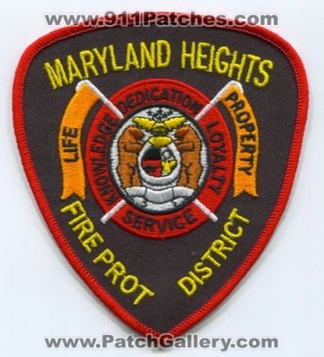 Maryland Heights Fire Protection District (Missouri)
Scan By: PatchGallery.com
Keywords: prot. department dept. knowledge dedication loyalty service life property