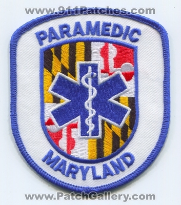 Maryland State Paramedic EMS Patch (Maryland)
Scan By: PatchGallery.com
Keywords: certified licensed emergency medical services e.m.s. ambulance