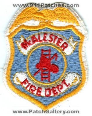 McAlester Fire Department (Oklahoma)
Scan By: PatchGallery.com
Keywords: dept.