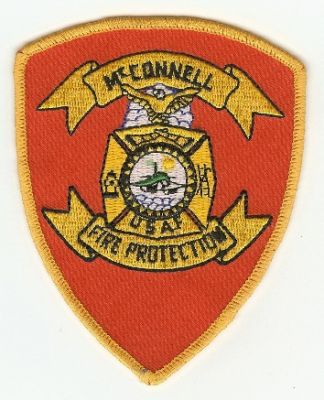 McConnell AFB Fire Protection
Thanks to PaulsFirePatches.com for this scan.
Keywords: kansas air force base usaf