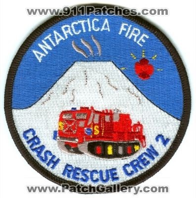 Antarctica Fire Department Crash Rescue Crew 2 (Antarctica)
Scan By: PatchGallery.com
Keywords: dept. cfr arff aircraft airport firefighter firefighting mcmurdo station