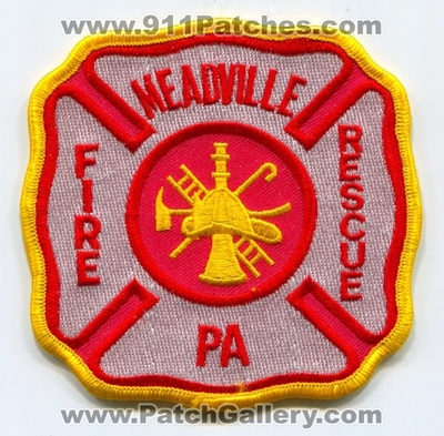 Meadville Fire Rescue Department Patch (Pennsylvania)
Scan By: PatchGallery.com
Keywords: dept. pa