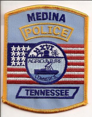 Medina Police
Thanks to EmblemAndPatchSales.com for this scan.
Keywords: tennessee