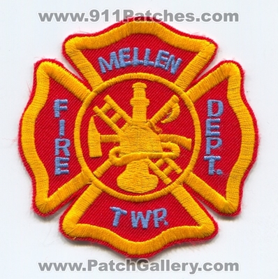 Mellen Township Fire Department Patch (Michigan)
Scan By: PatchGallery.com
Keywords: twp. dept.
