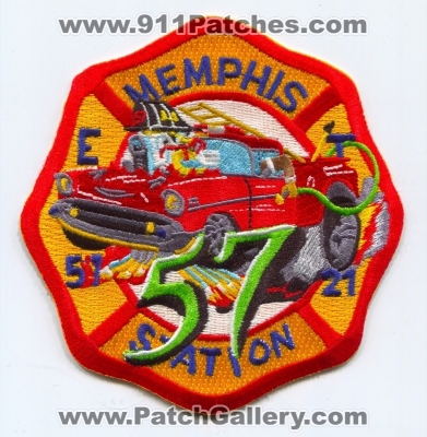 Memphis Fire Department Engine 57 Truck 21 Patch (Tennessee)
Scan By: PatchGallery.com
Keywords: dept. mfd company co. station
