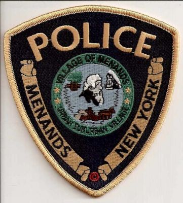 Menands Police
Thanks to EmblemAndPatchSales.com for this scan.
Keywords: new york village of
