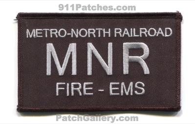 Metro-North Railroad Fire EMS Department Patch (New York)
Scan By: PatchGallery.com
Keywords: dept. train rr