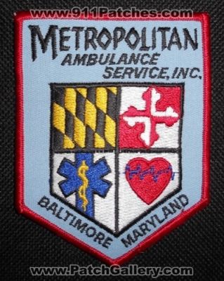 Metropolitan Ambulance Service Inc (Maryland)
Thanks to Matthew Marano for this picture.
Keywords: inc. baltimore