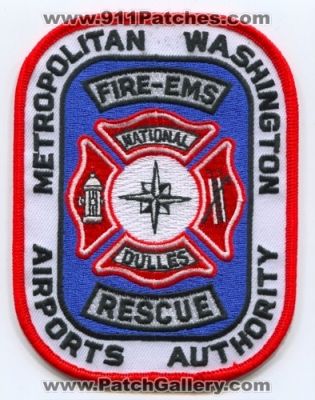 Metropolitan Washington Airports Authority Fire Rescue Department (Washington DC)
Scan By: PatchGallery.com
Keywords: ems dept. national dulles