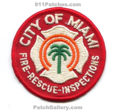 Miami Fire Rescue Inspections Department Patch (Florida)
Scan By: PatchGallery.com
Keywords: city of dept.
