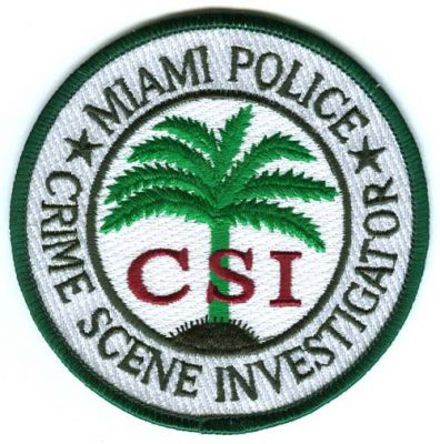 Miami Police Crime Scene Investigator (Florida)
Scan By: PatchGallery.com
Keywords: csi