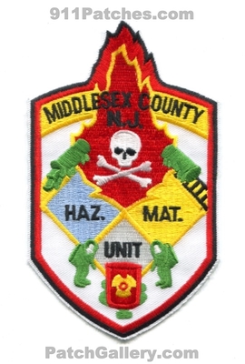 Middlesex County Hazardous Materials Unit Patch (New Jersey)
Scan By: PatchGallery.com
Keywords: co. fire department dept. hazmat haz-mat