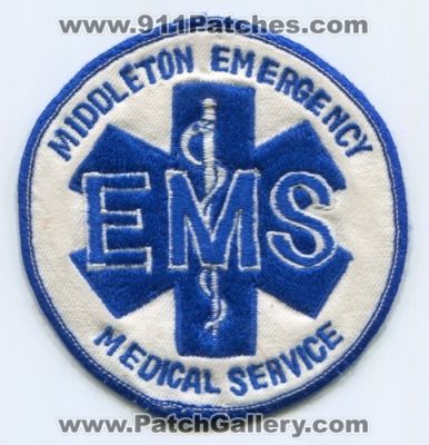 Middleton Emergency Medical Services EMS Patch (Wisconsin)
Scan By: PatchGallery.com
