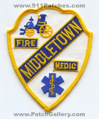 Middletown Fire Department Medic Patch (UNKNOWN STATE)
Scan By: PatchGallery.com
Keywords: dept. paramedic ems