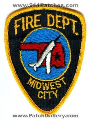 Midwest City FIre Department Patch (Oklahoma)
Scan By: PatchGallery.com
Keywords: dept.