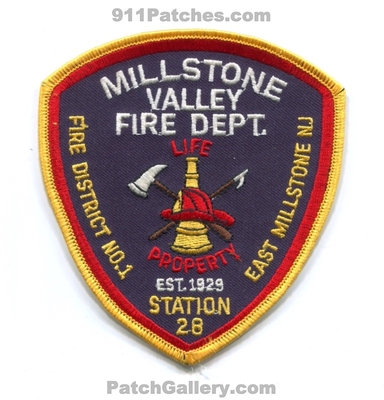 Millstone Valley Fire Department Station 28 District Number 1 East Millstone Patch (New Jersey)
Scan By: PatchGallery.com
Keywords: dept. dist. no. #1 life property est. 1929
