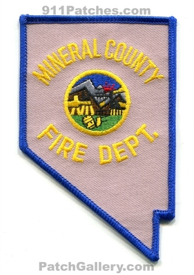 Mineral County Fire Department Patch (Nevada) (State Shape)
Scan By: PatchGallery.com
Keywords: co. dept.