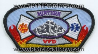 Minturn Volunteer Fire Department Patch (Colorado)
[b]Scan From: Our Collection[/b]
Keywords: dept. vfd