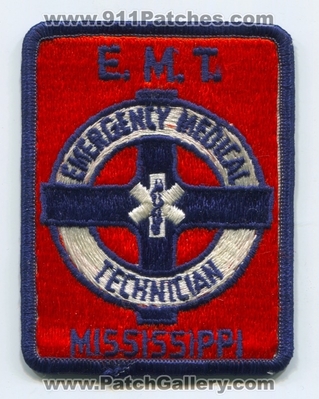 Mississippi Emergency Medical Technician EMT Patch (Mississippi)
Scan By: PatchGallery.com
Keywords: state certified ems