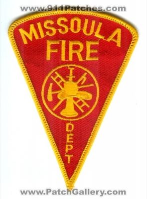 Missoula Fire Department (Montana)
Scan By: PatchGallery.com
Keywords: dept.