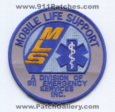 Mobile Life Support MLS Patch (California)
Scan By: PatchGallery.com
Keywords: ems a division of 911 emergency services inc. ambulance emt paramedic