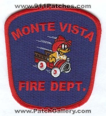 Monte Vista Fire Dept Patch (Colorado)
[b]Scan From: Our Collection[/b]
Keywords: colorado department