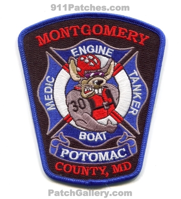 Montgomery County Fire and Rescue Department Station 30 Patch (Maryland)
Scan By: PatchGallery.com
Keywords: dept. engine medic ambulance tanker boat potomac company co.