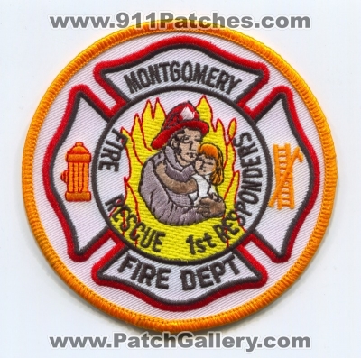Montgomery Fire Department Patch (UNKNOWN STATE)
Scan By: PatchGallery.com
Keywords: dept. rescue 1st first responders