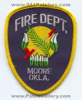Moore Fire Department Patch (Oklahoma)
Scan By: PatchGallery.com
Keywords: dept. okla.