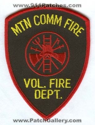 Mountain Communities Volunteer Fire Department Patch (Colorado)
[b]Scan From: Our Collection[/b]
Keywords: comm. vol. dept.