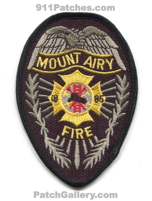 Mount Airy Fire Department Patch (North Carolina)
Scan By: PatchGallery.com
Keywords: mt. dept. 1885