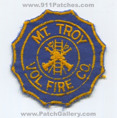 Mount Troy Volunteer Fire Company Patch (Pennsylvania)
Scan By: PatchGallery.com
Keywords: mt. co. department dept.