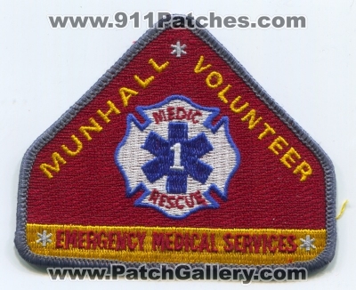 Munhall Volunteer Emergency Medical Services EMS Medic 1 Rescue Patch (Pennsylvania)
Scan By: PatchGallery.com
Keywords: vol.