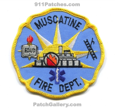 Muscatine Fire Department Patch (Iowa)
Scan By: PatchGallery.com
Keywords: dept.