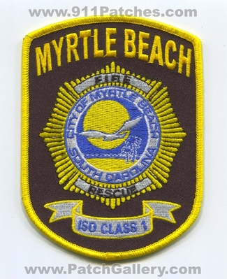 Myrtle Beach Fire Rescue Department Patch (South Carolina)
Scan By: PatchGallery.com
Keywords: city of dept. iso class 1