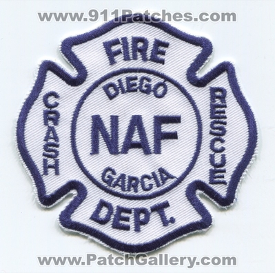 Naval Air Facility NAF Diego Garcia Crash Fire Rescue CFR Department Military Patch (United Kingdom - British Indian Ocean Territories)
Scan By: PatchGallery.com
Keywords: n.a.f. c.f.r. dept. arff a.r.f.f. aircraft airport firefighter firefighting