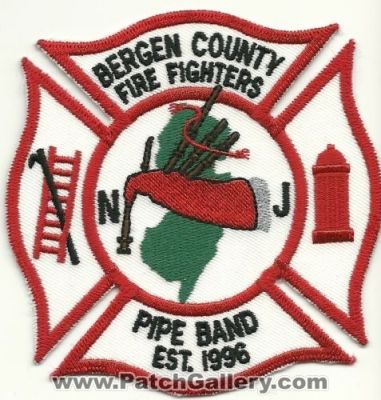 Bergen County Firefighters Pipe Band (New Jersey)
Thanks to Mark Hetzel Sr. for this scan.
Keywords: co. fire fighters department dept.