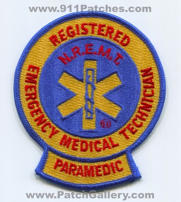 Nationally Registered Emergency Medical Technician NREMT Paramedic EMS Patch (No State Affiliation)
Scan By: PatchGallery.com
Keywords: nremtp n.r.e.m.t.p. ambulance services