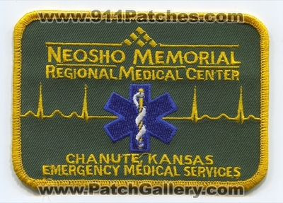 Neosho Memorial Regional Medical Center Emergency Medical Services EMS Patch (Kansas)
Scan By: PatchGallery.com
Keywords: chanute ambulance