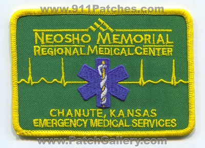 Neosho Memorial Regional Medical Center Emergency Medical Services EMS Patch (Kansas)
Scan By: PatchGallery.com
Keywords: E.M.S. Ambulance Chanute