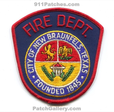 New Braunfels Fire Department Patch (Texas)
Scan By: PatchGallery.com
Keywords: city of dept. founded 1845