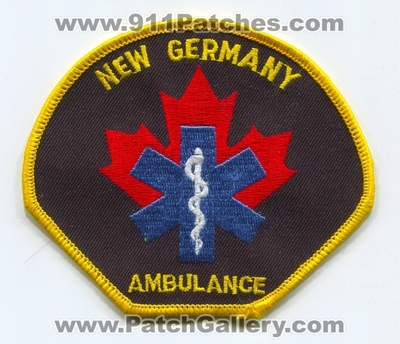 New Germany Ambulance EMS Patch (Canada NS)
Scan By: PatchGallery.com
Keywords: emergency medical services emt paramedic
