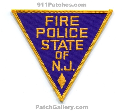New Jersey State Fire Police Department Patch (New Jersey)
Scan By: PatchGallery.com
Keywords: of dept.