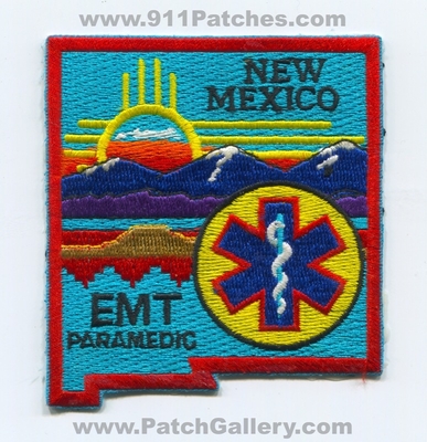 New Mexico State Emergency Medical Technician EMT Paramedic EMS Patch (New Mexico)
Scan By: PatchGallery.com
Keywords: certified licensed registered ambulance shape