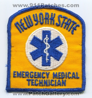 New York State Emergency Medical Technician EMT EMS Patch (New York)
Scan By: PatchGallery.com
Keywords: certified e.m.t. services e.m.s. ambulance