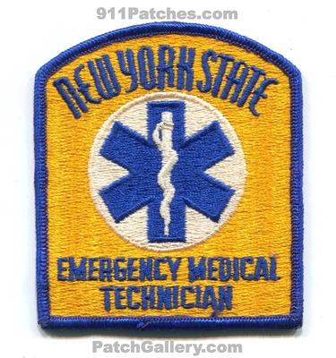 New York State Emergency Medical Technician EMT Patch (New York)
Scan By: PatchGallery.com
Keywords: certified licensed registered ems services ambulance