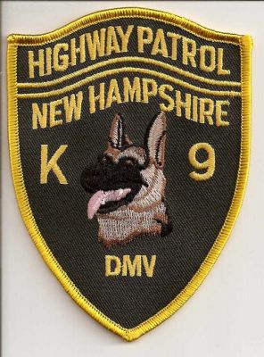 New Hampshire Highway Patrol K-9
Thanks to EmblemAndPatchSales.com for this scan.
Keywords: police k9 dmv