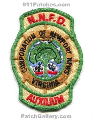 Newport News Fire Department Auxilium Patch (Virginia)
Scan By: PatchGallery.com
Keywords: dept. nnfd n.n.f.d. corporation of