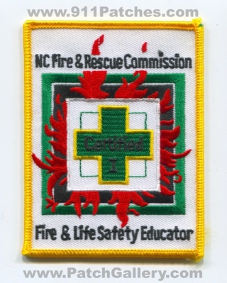 North Carolina State Certified Fire and Life Safety Educator I Patch (North Carolina)
Scan By: PatchGallery.com
Keywords: & 1 department dept. nc rescue commission